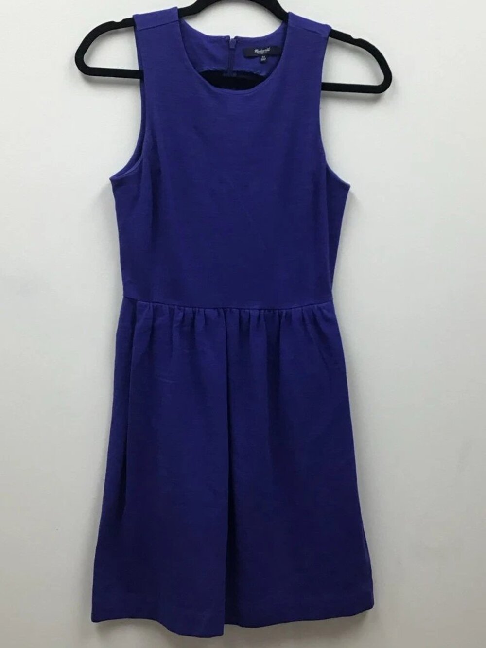 Madewell Women's Blue Slim Fit Flared Dress